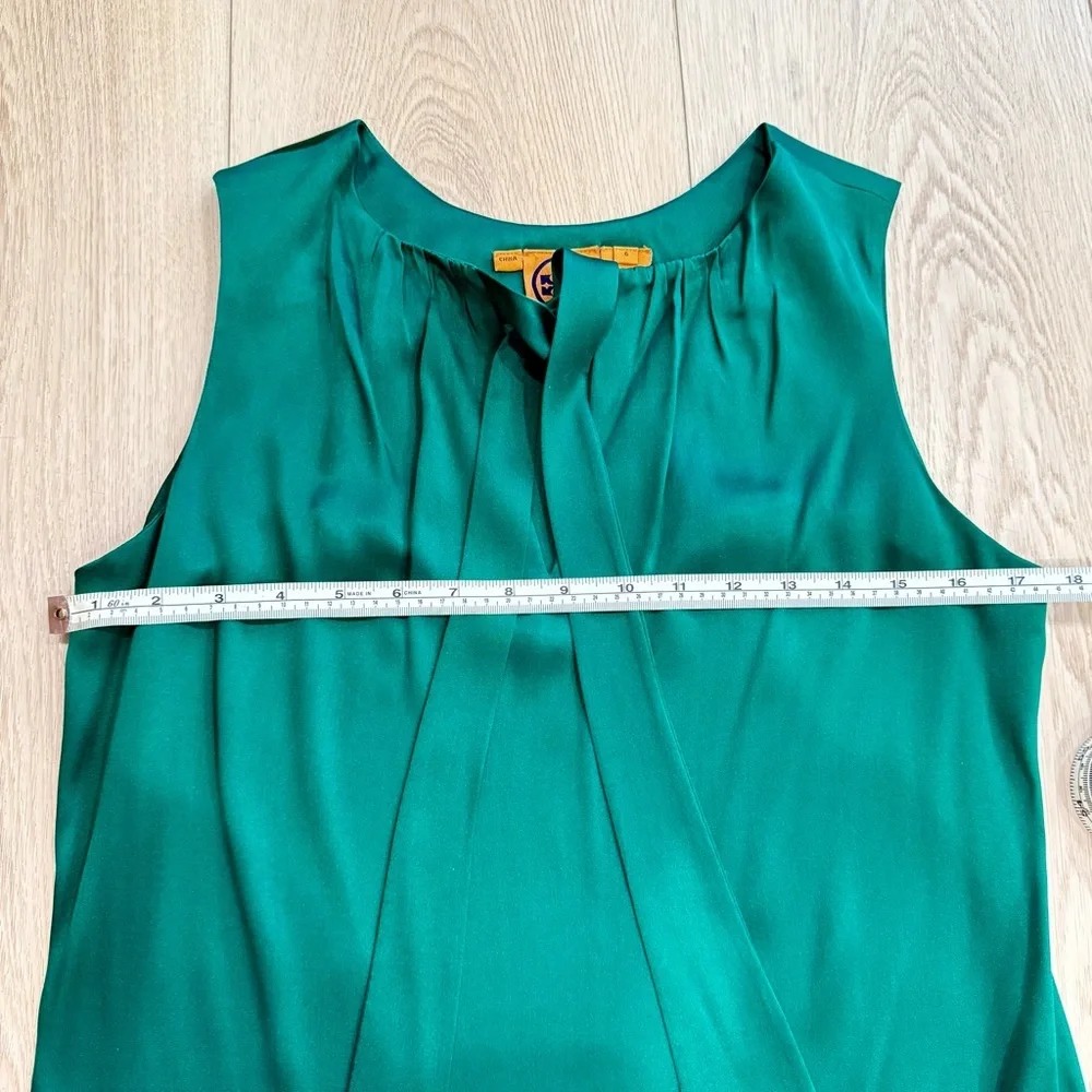 Tory Burch Emerald Green Bow Blouse - Picture 9 of 9